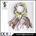 Tartan Design Acrylic Knit tissé fashion men Echarpe
